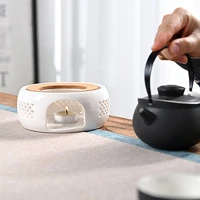 1pc teapot warmer holder base tea warmer insulation base tea coffee water warmer candle heating base holder teaware