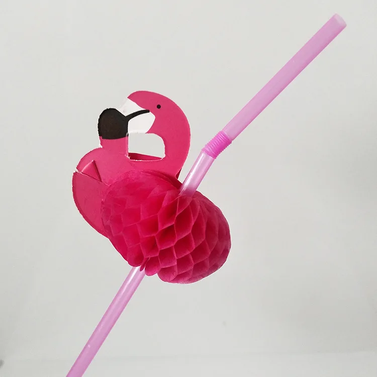 Соломинки Фламинго пластиковые соломинки стрельба реквизит для напитков