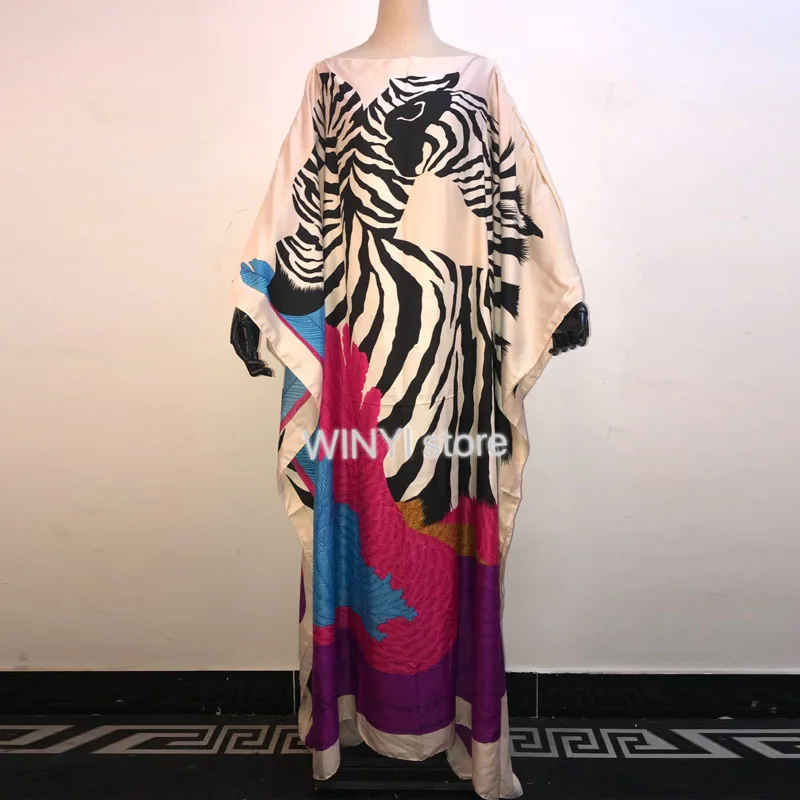 Платье Дашики Среднего Востока с принтом богемный хиджаб свободная элегантная