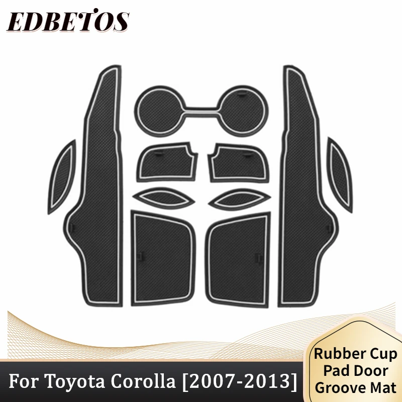 

Custom Fit Cup Holder, Door, and Center Console Liner Accessories Dor For Toyota Corolla E150 2007 2008 2009 2010 2011 2012 2013