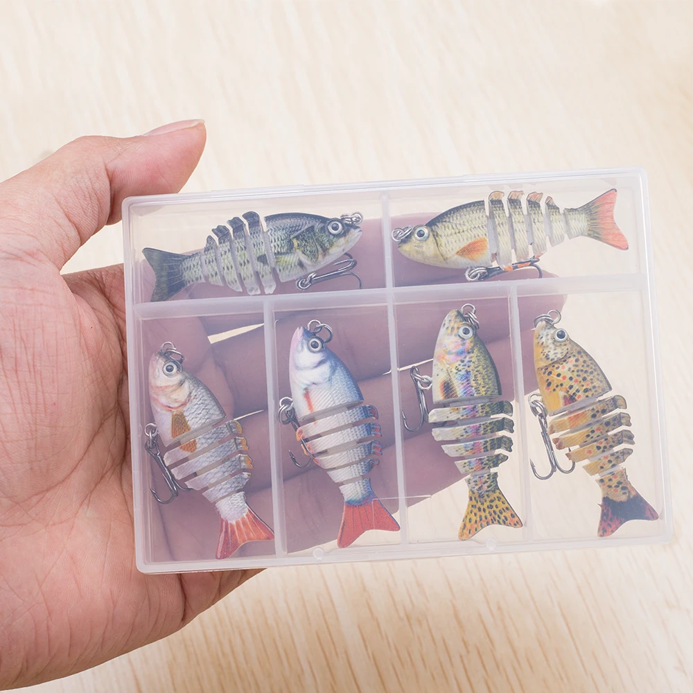 Multi Jointed 5cm Bionic 2020 Fishing Lures Crankbait Lifelike Hard Fish Baits 2.5g Small Fishing Lure Set Wobblers Tackle pesca