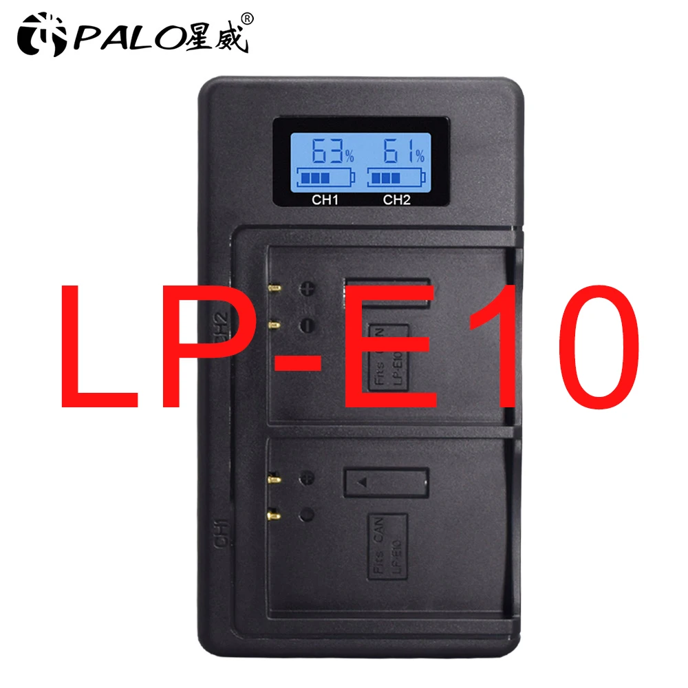 for LP-E10 Зарядное устройство LP-E5 LP-E6 LP-E8 LP-E10 LP-E12 LP-E17 LP E5 E6 E8 E10 E12 E17 аккумулятор двойной USB смарт-зарядное устройство для Canon зарядные устройства - Цвет: for LP-E10