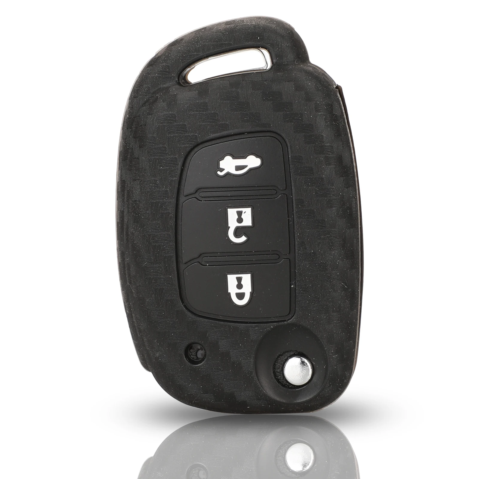 

Kutery 3 Buttons Remote Car Key Cover Case Silicone protect shell For Hyundai Creta Solaris i30 ix35 Tucson Elantra Santa fe