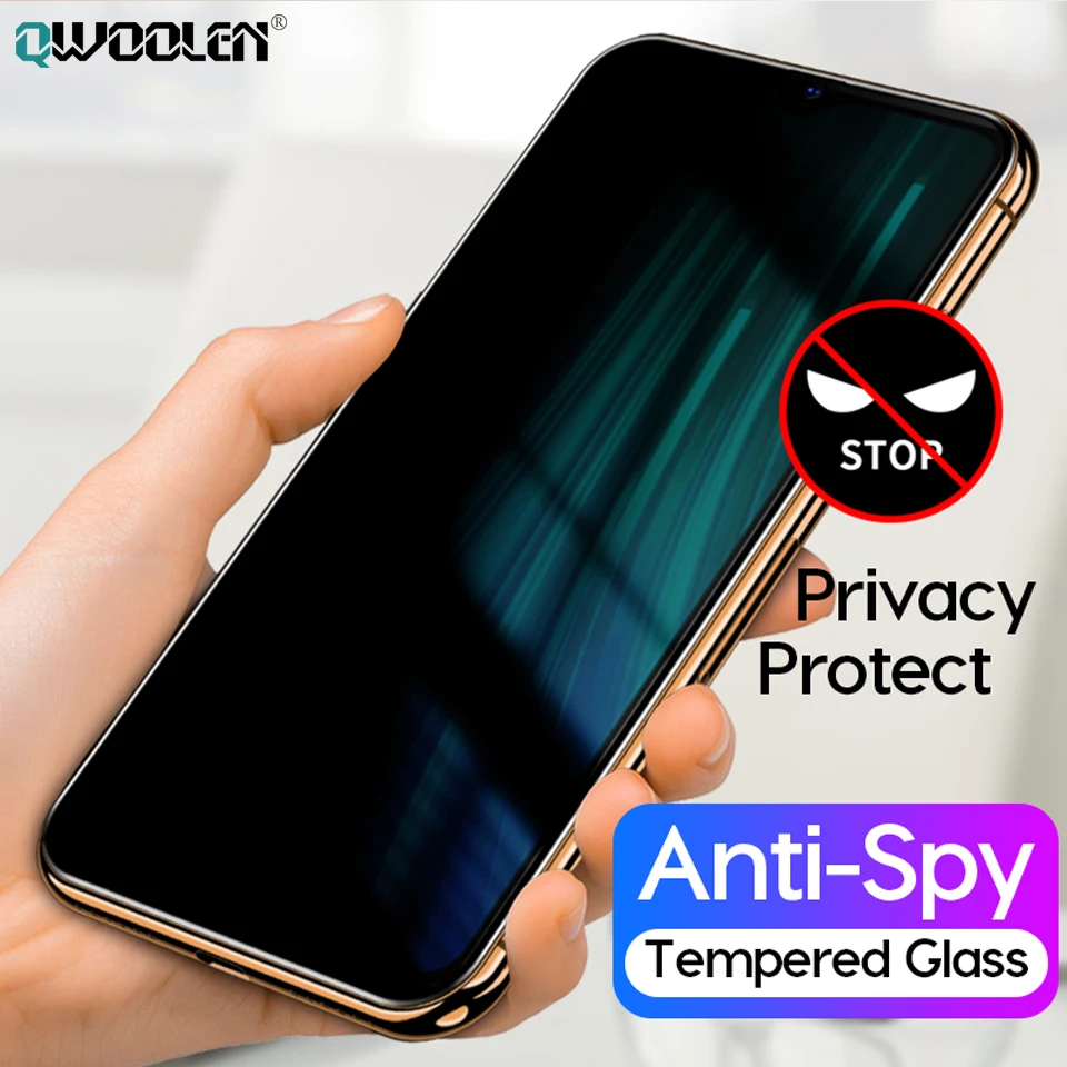 Закаленное стекло для защиты экрана от шпионов Xiaomi Redmi Note 8 Pro 8t K30 9 Max K20 7 7a