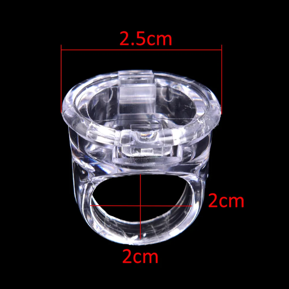 

1pc Tattoo Pigment Ink Ring Cups Eyelash Extend Glue Holder Container With Lid Cover Cap Permanent Makeup Microblading Tool