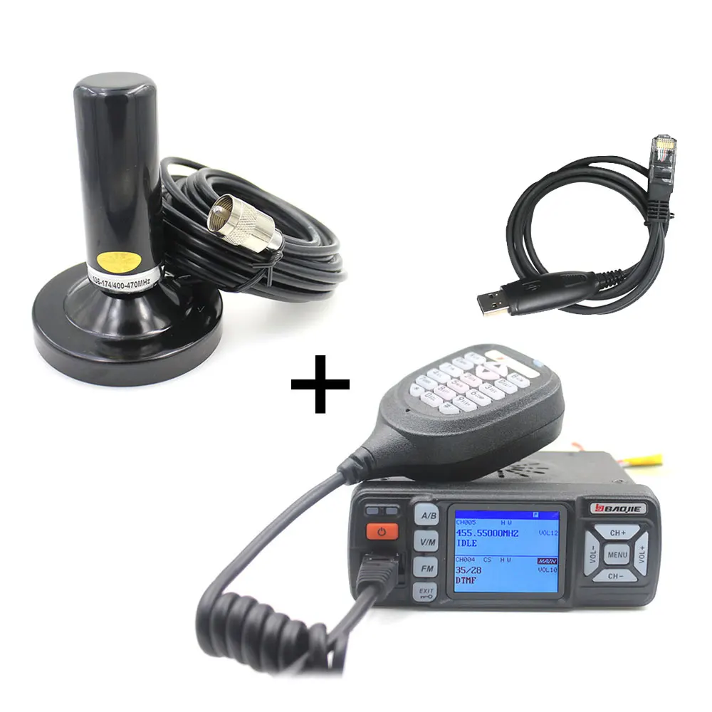 BAOJIE Walkie Talkie BJ-318 25 Вт двухдиапазонный 136-174 и 400-490 МГц Автомобильный fm-радио BJ318(обновленная версия BJ-218