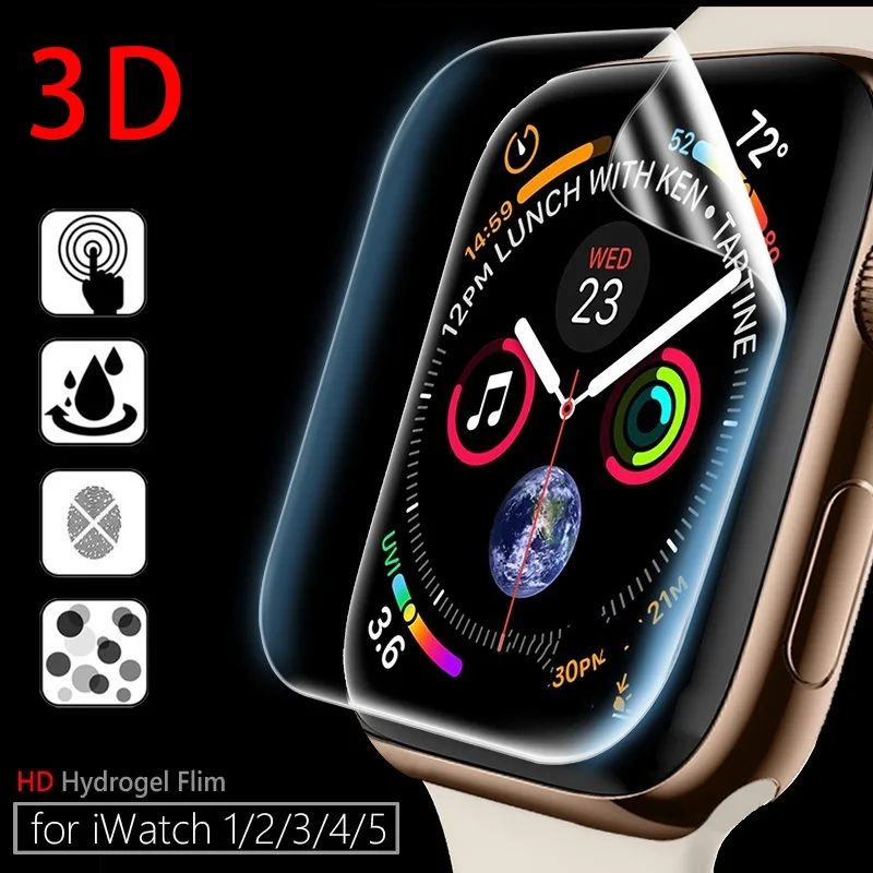 Гидрогелевая Защитная пленка Apple Watch 5 4 3 2 1 44 мм 40 42 38 iWatch (не
