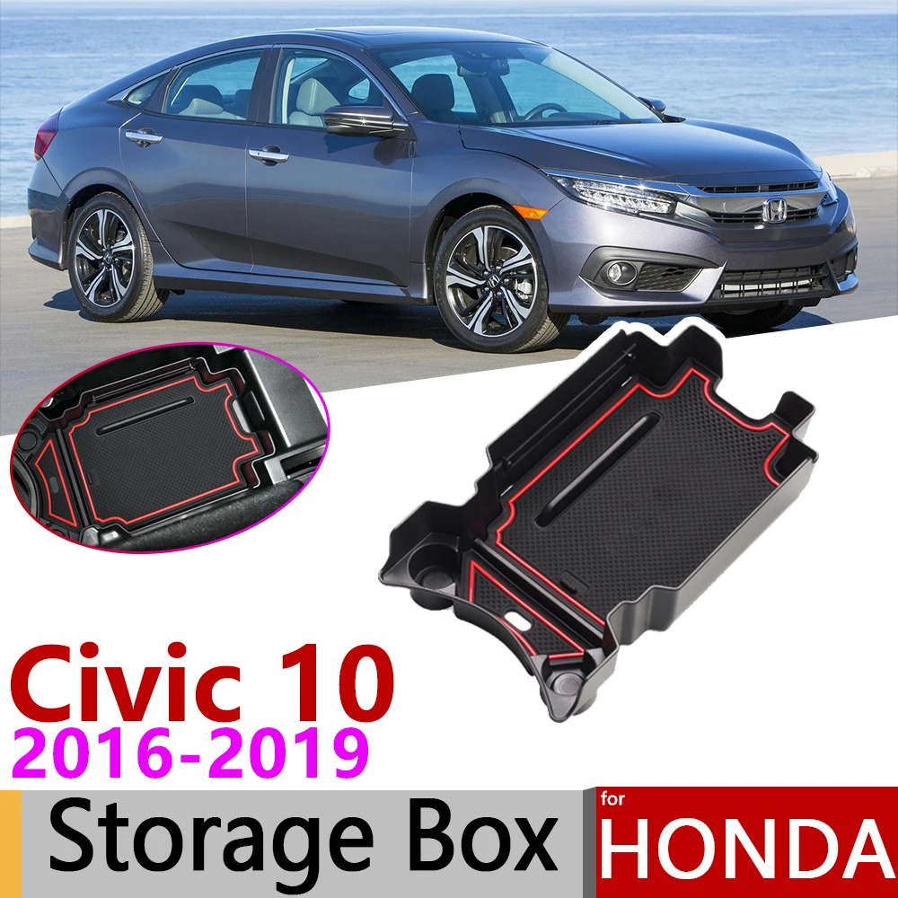 Контейнер для хранения подлокотников Honda Civic 10 FC FK FC1 FC2 FC5 FK4 FK7 TypeR 2016 ~ 2019