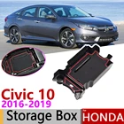 Контейнер для хранения подлокотников Honda Civic 10 FC FK FC1 FC2 FC5 FK4 FK7 TypeR 2016  2019, автомобильный органайзер для хранения, аксессуары 2017 2018