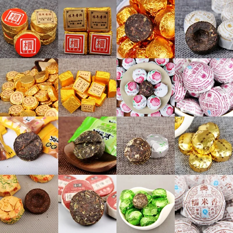 16 разных ароматов чай для похудения Китайский травяной цветочный пуэр