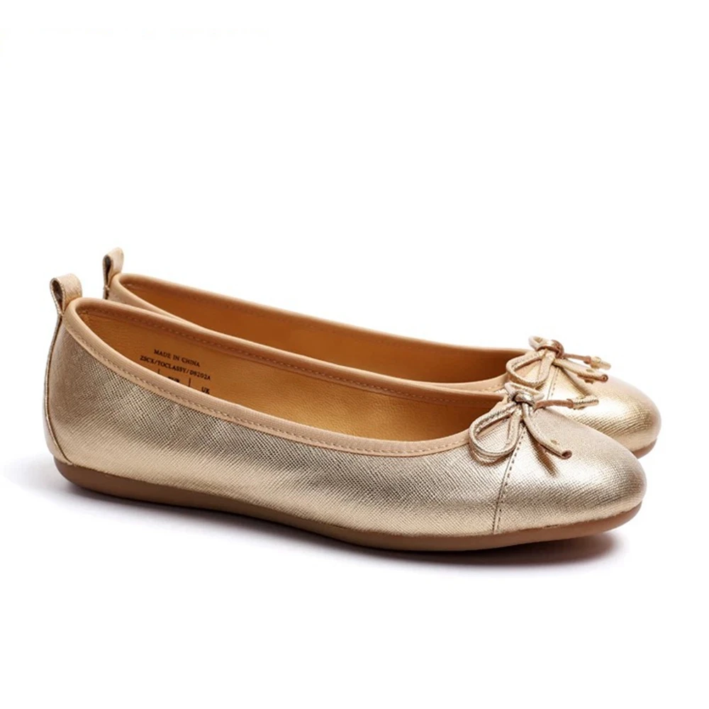 Женские туфли ручной работы из натуральной кожи на мягкой плоской подошве