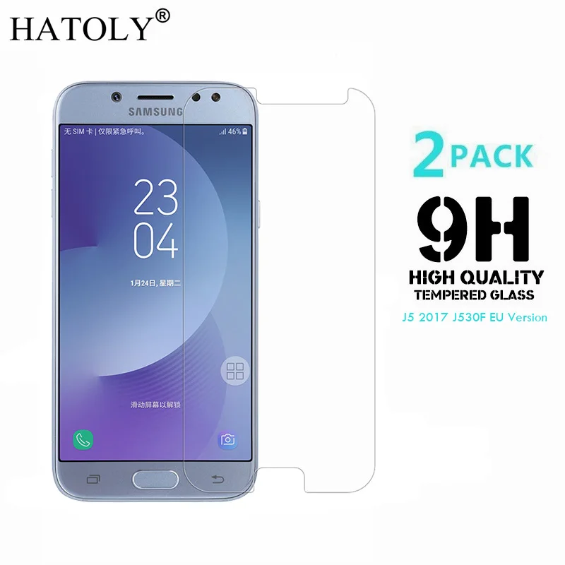 2 шт, закаленное стекло для samsung Galaxy J5, Защитная пленка для экрана для samsung J5 J530F/DS, для samsung J5 Pro, стекло J530