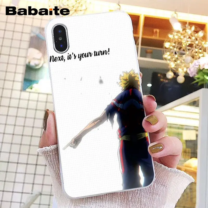 A8 Babaite аниме My Hero Academy deku bakugou Boku no Hero чехол для телефона iPhone XR 11 Pro Max XS MAX 8 7 6 6S Plus X 5 5S SE - Цвет: A8