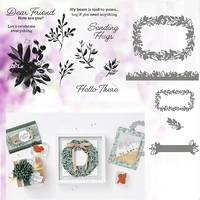 christmas hot sale wreath blessing metal cutting dies and stamps diy embossing making scrapbook diary greeting card decoration