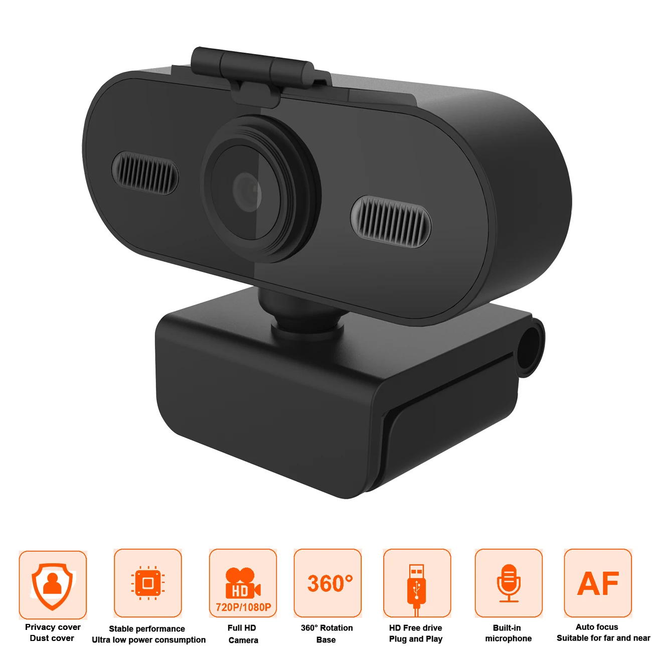 Веб-камера для ПК с микрофоном 1080P Usb | Компьютеры и офис