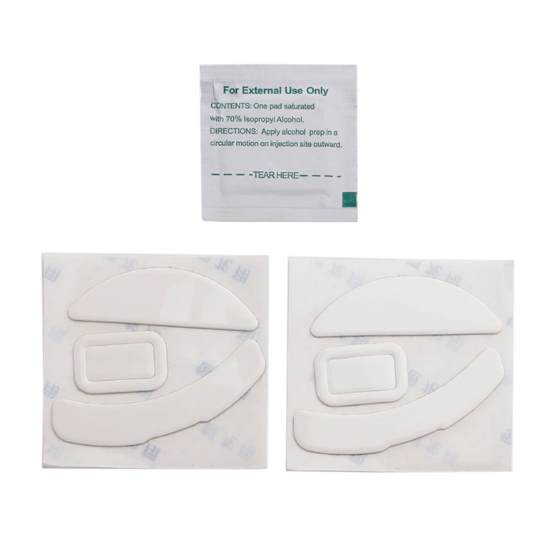 

White Mouse Feet Mouse Skates Stickers Pad for Razer- DeathAdder V2 Mouse Glides Curve Edge 2 Packs