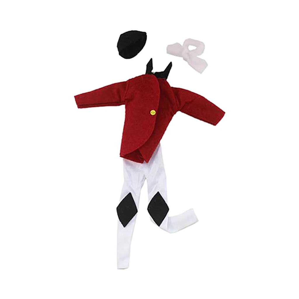

30cm Mini Girl Doll Riding Clothing Suit Dolls Garments Dress up Kids Toys