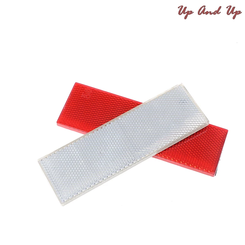 

1pcs 14.5*4.5cm Car Truck Red White Warning Reflective Safety Plate/Tape Reflector Stickers