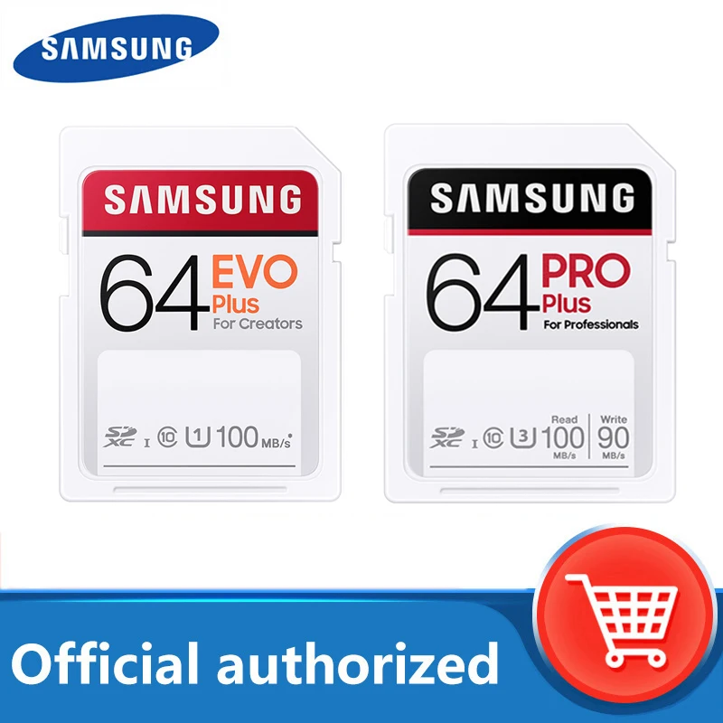 Карта памяти MicroSD SAMSUNG EVO Plus/PRO SD Card 64 ГБ карта 32 128 256 C10 UHS I карты sd для спортивной