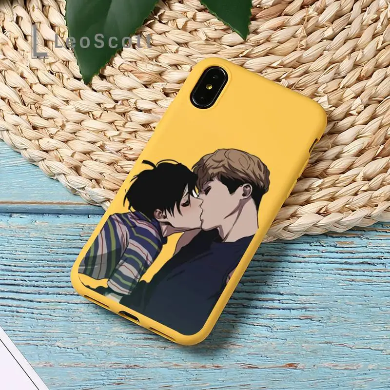

Killing Stalking Anime Phone Case Candy Color for iPhone 11 12 pro XS MAX 8 7 6 6S Plus X SE 2020 XR
