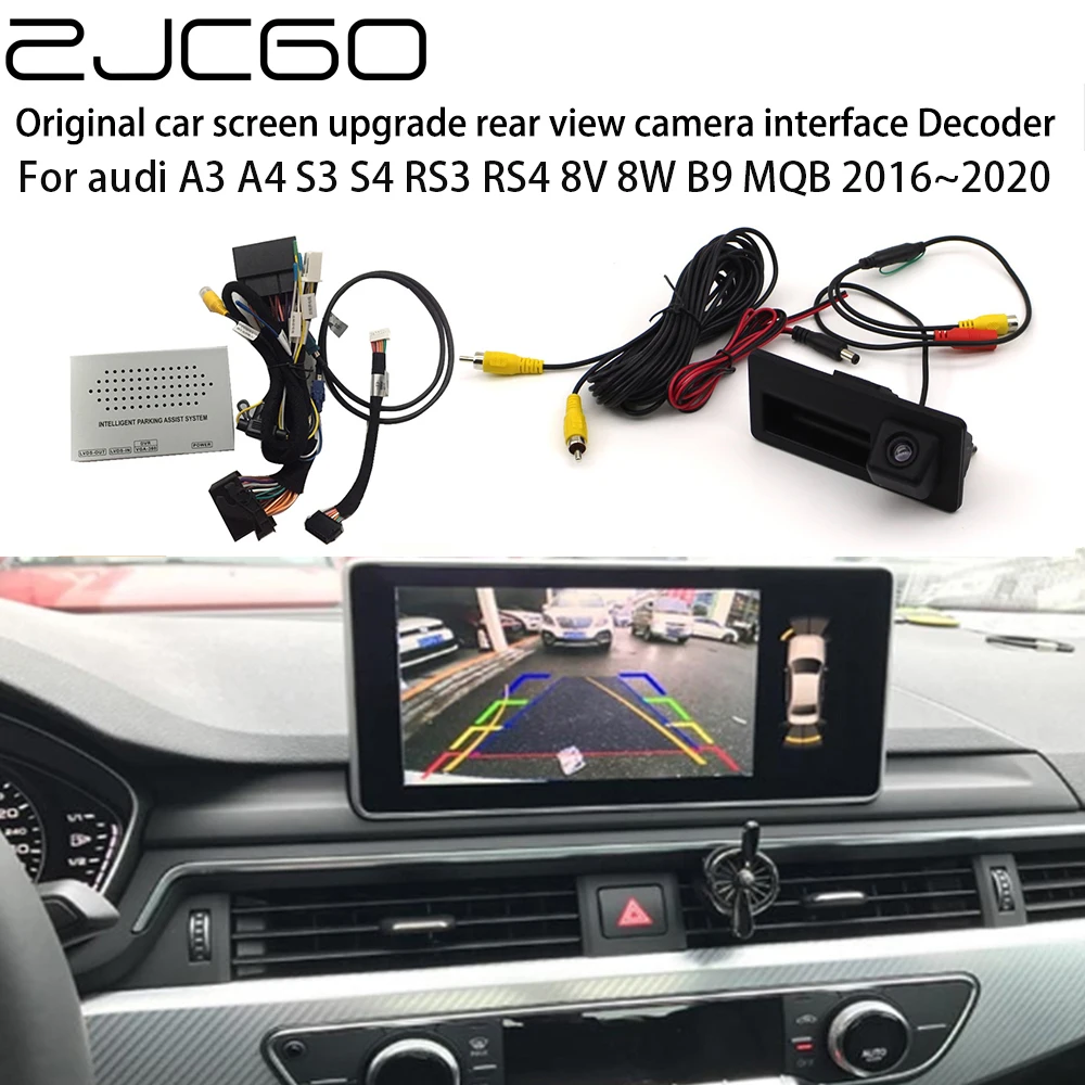 

ZJCGO Car Rear Reverse Bakcup Camera Auto Digital Decoder Box Interface Adapter for Audi A3 A4 S3 S4 RS3 RS4 8V 8W B9 MQB MIB