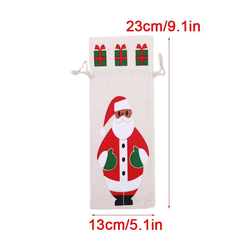 

Christams Gift Candy Cloth Bags Wedding Party Favors Xmas Decorations 23*13cm