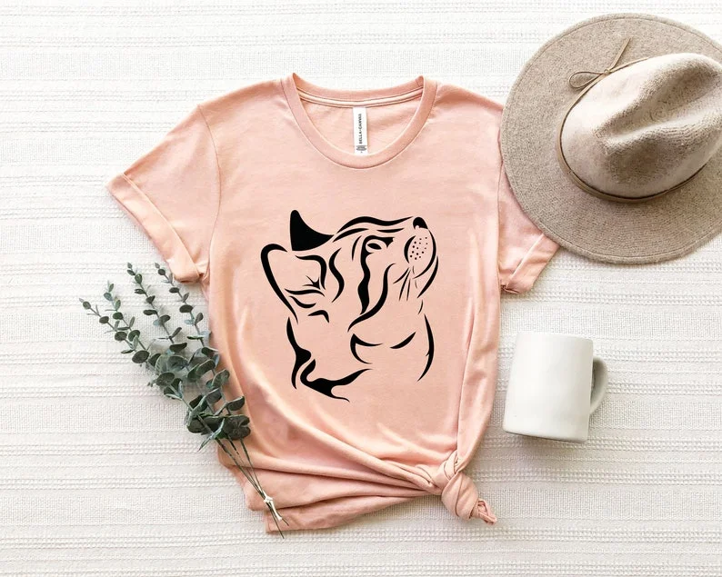 

Cat Shirt, Cute Kitty Tee, Kitten T-shirt, Gift for Cats Lover, Cat Mom Shirts