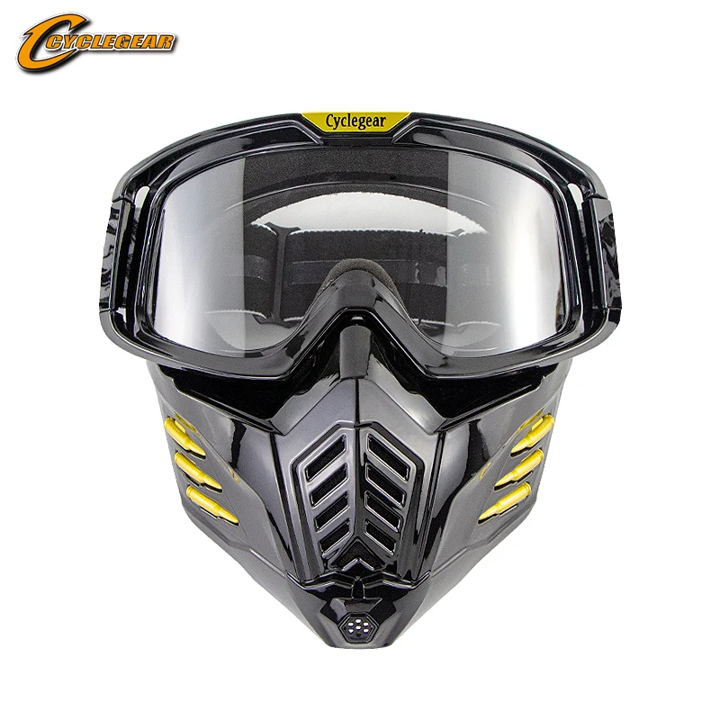 

Mask Goggles Motorcycle Vintage Goggles Detachable Helmet Cool Design Retro Helmet Glasses Motorcycle Glasses Goggle and Mask