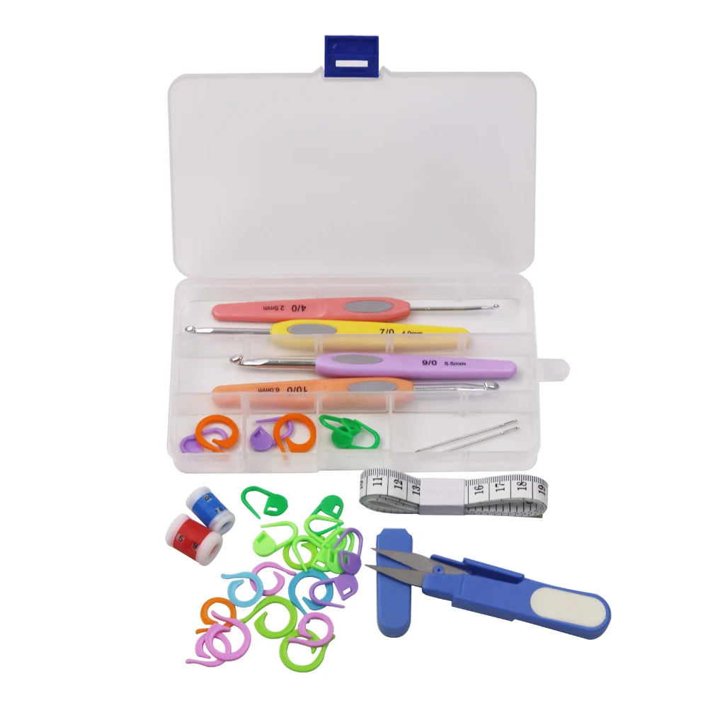 Набор крючков для вязания спицы фломастеры инструменты крючком аксессуары с