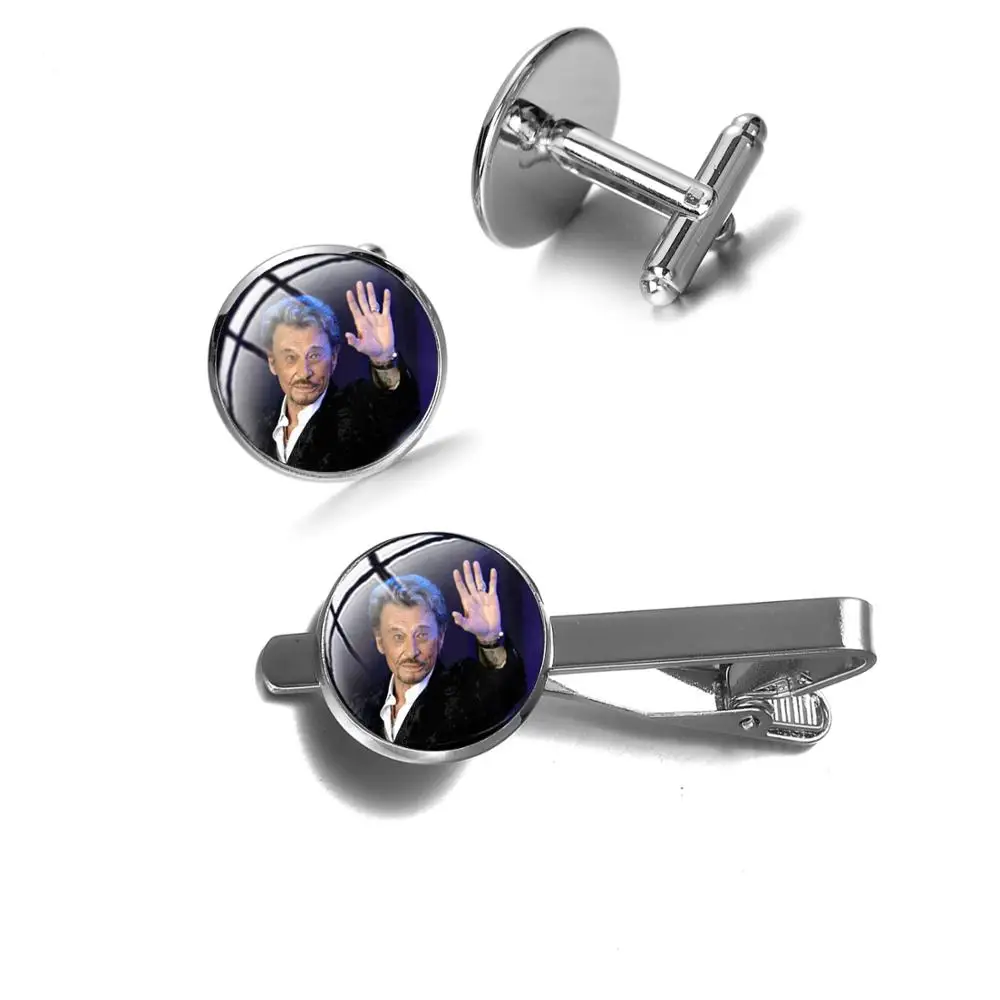 Сувенирные Запонки И Зажимы Для Галстука в стиле рок-звезды Джонни Хелли ручная