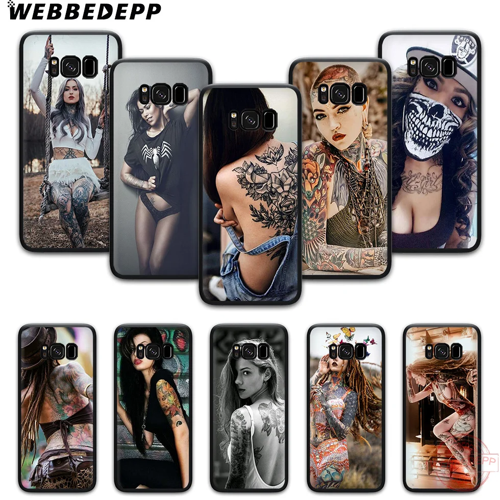 WEBBEDEPP сексуальные колготки с узором тату для девочек мягкий чехол телефона