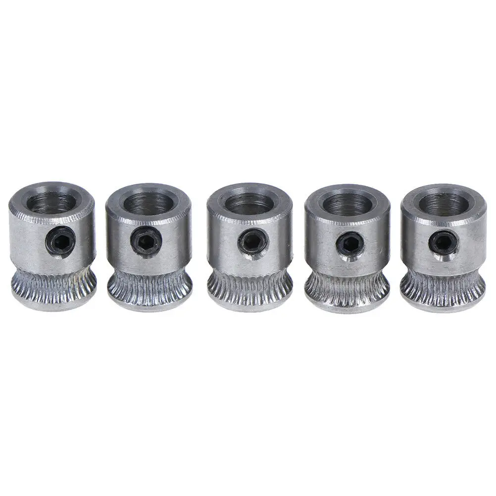 

Оптовая продажа, 5 шт., стальной приводной шкив экструдера для филамента MK8 1,75 мм, Makerbot 3D priyius, запасные части для замены