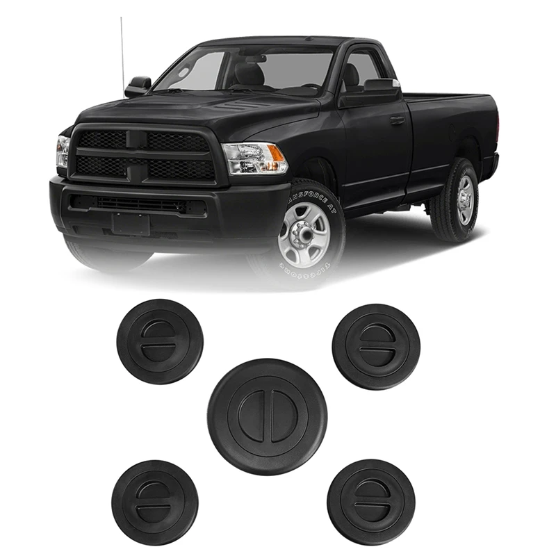 

for 2014-2018 Ram 2500 3500 5Th Wheel/Gooseneck Bed Plug Cover Kit Cover Kit-Trailer Tow 68225506AA