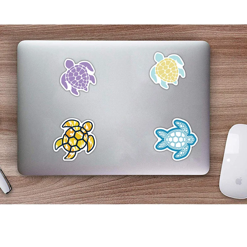 40 шт красочные морские наклейки с черепахой милая маленькая черепаха наклейка