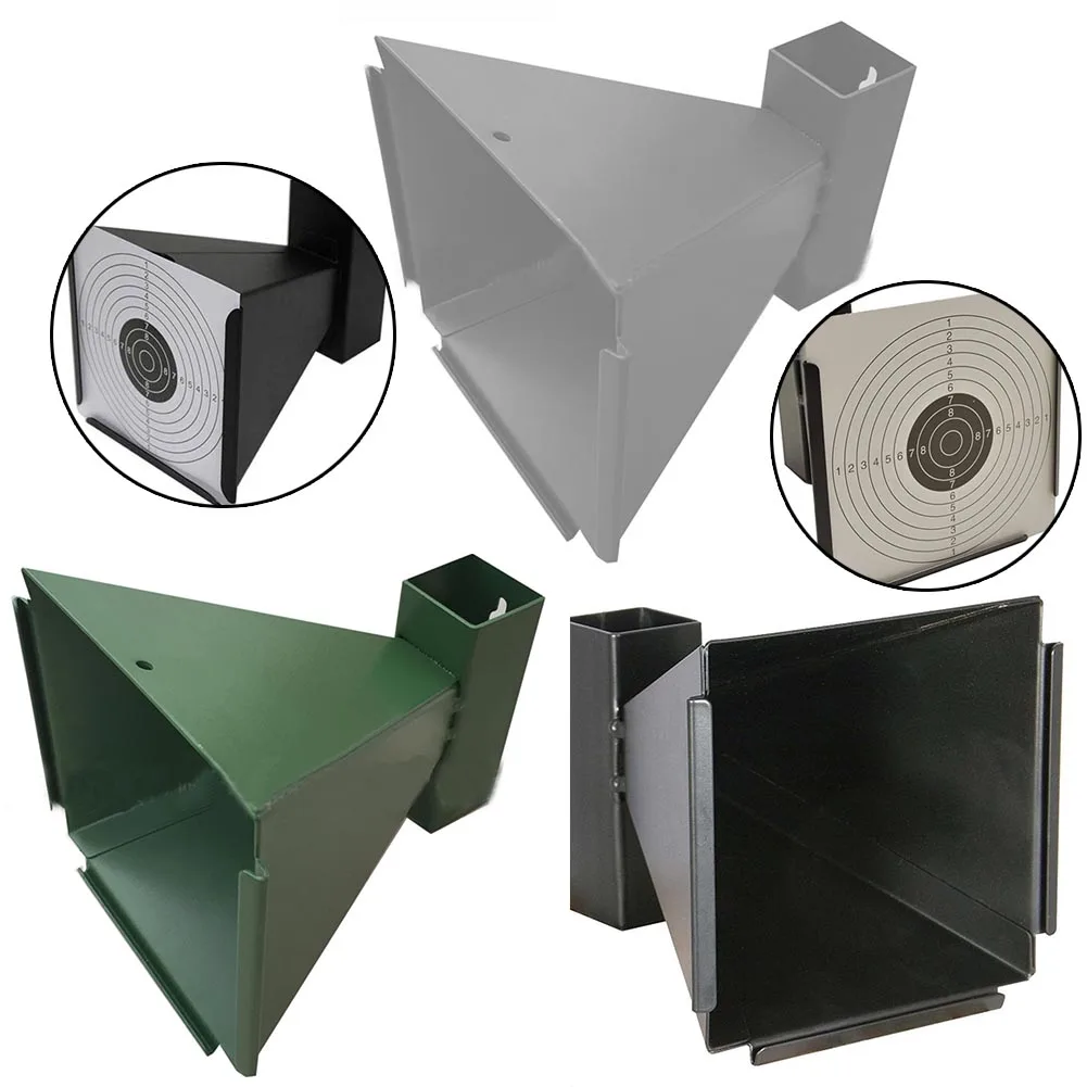 

Carbon Steel Pellet Trap Catcher Paper Targets Holder For Aiming Practice Portable Accuracy Training Target