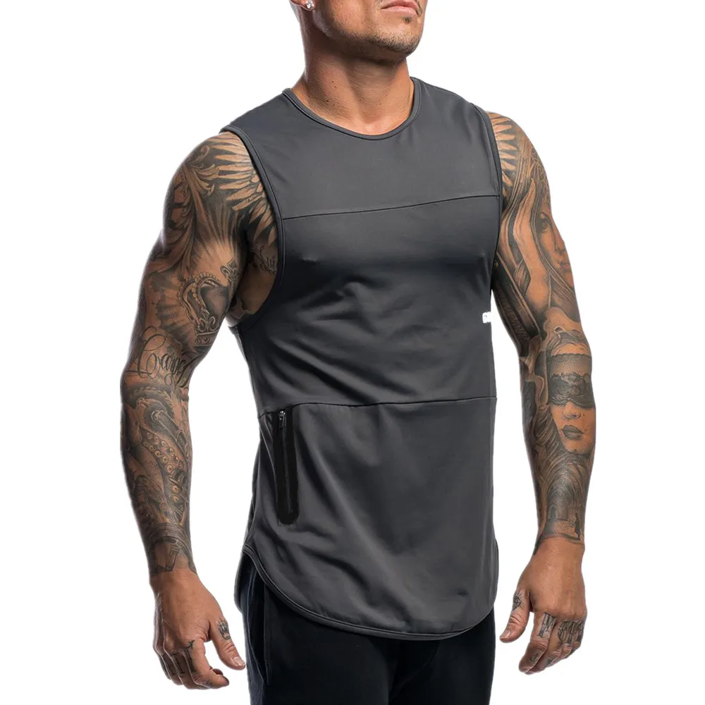 Мужская спортивная тренировочная быстросохнущая майка для фитнеса Европейская