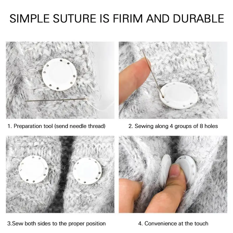 Высококачественная невидимая пластиковая магнитная кнопка украшение одежды