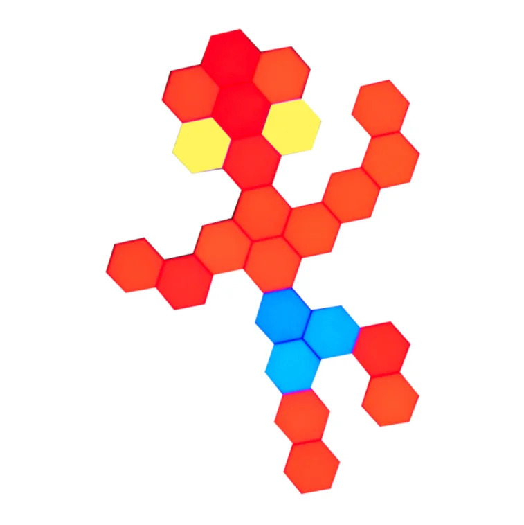 

Умная Геометрическая лампа Lifesmart Cololight Pro, самодельная лампа для сборки, с Wi-Fi, работает с приложением Google Assistant Alexa Cololight Smart - 23