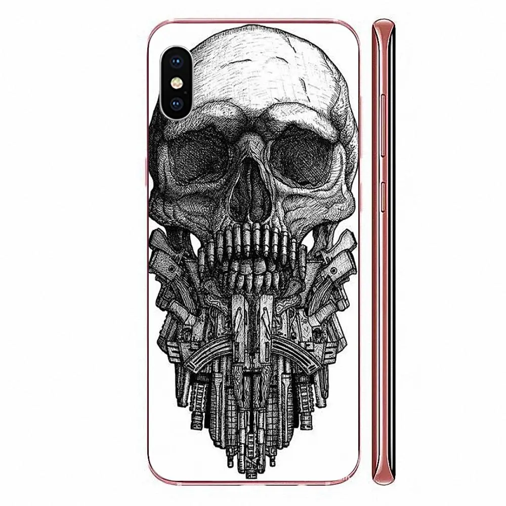 Популярные чехлы с черепами Alice Punk для Sony Xperia Z Z1 Z2 Z3 Z4 Z5 compact Mini M2 M4 M5 T3 E3 E5 XA XA1 XZ