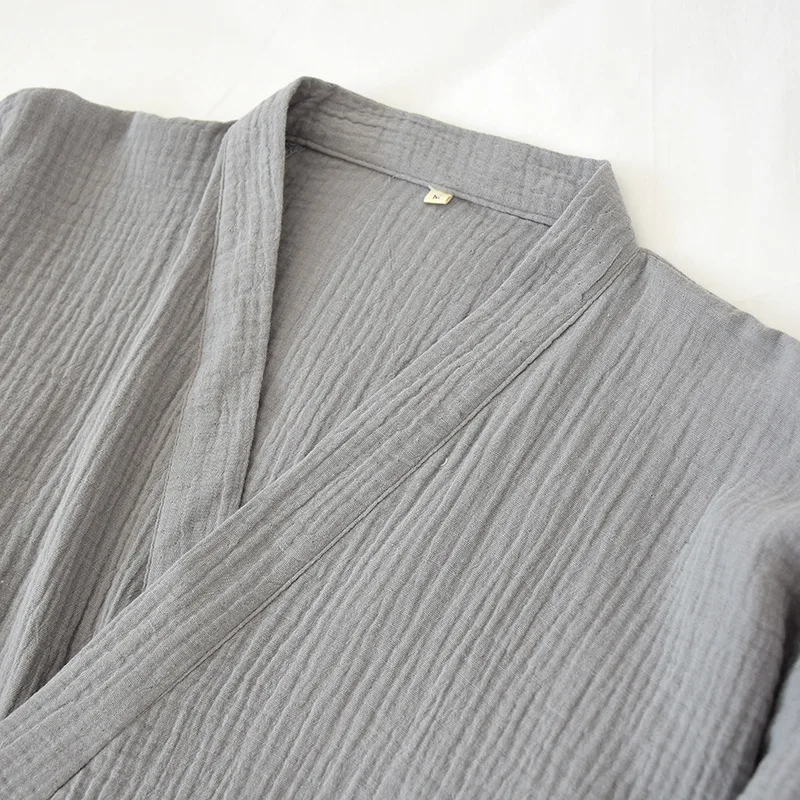 Мужские длинные Ночная пижама с длинными рукавами на весну v-образный вырез