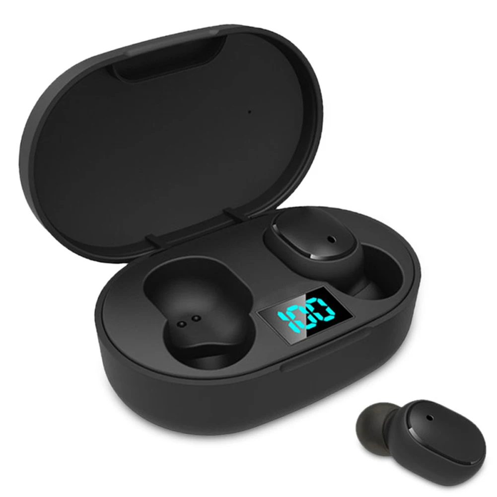 

E6S One-button Intelligent Operation IPX4 Digital Smart Battery Bluetooth Earphone Fever HIFI Sound Quality TWS Wireless Headset