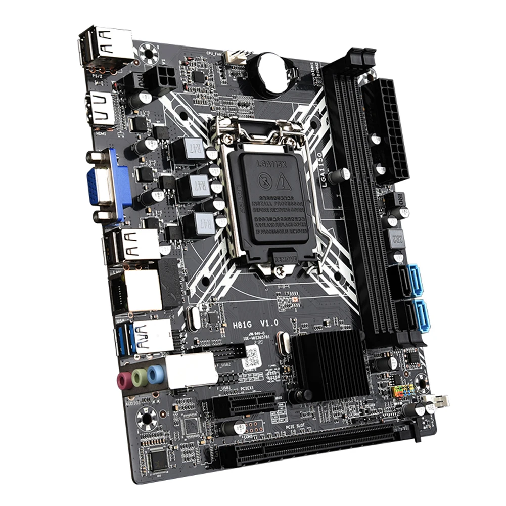 

Двухканальная материнская плата H81G для Intel Core Celeron / Pentium E3 V3 с поддержкой SATA2.0 SATA3.0 2x DDR3 DIMM память LGA 1150