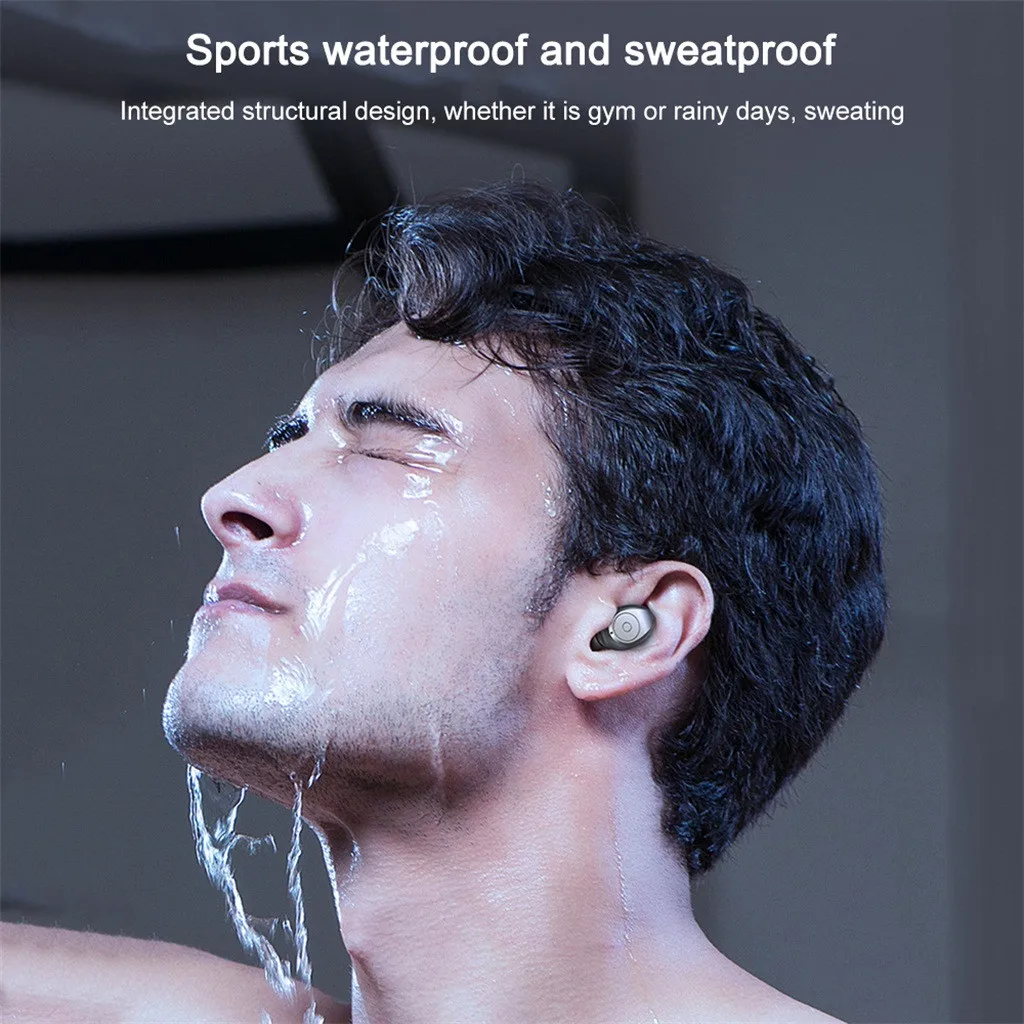 50 # Twins Touch Bluetooth 5 0 наушники Спортивная стерео Беспроводная гарнитура 6D динамик