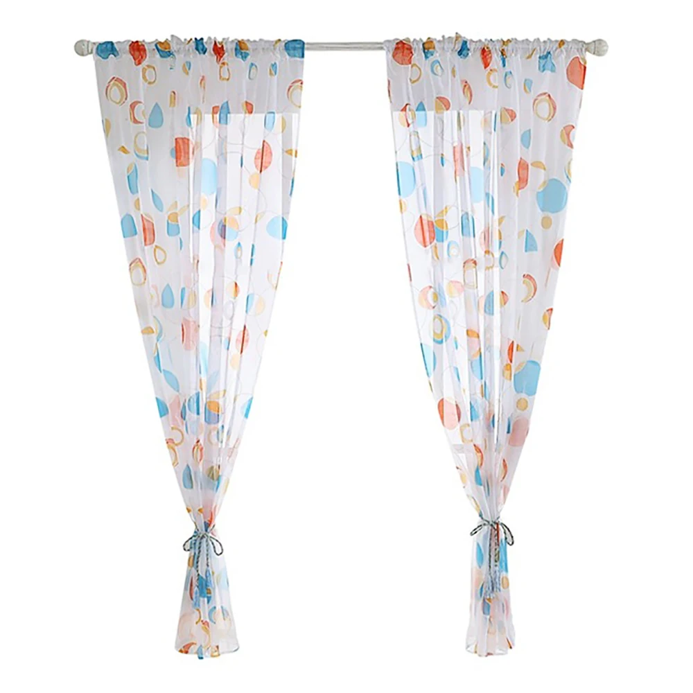 Современная кухонная Короткая занавеска s струнная Тюль оконная для кухни