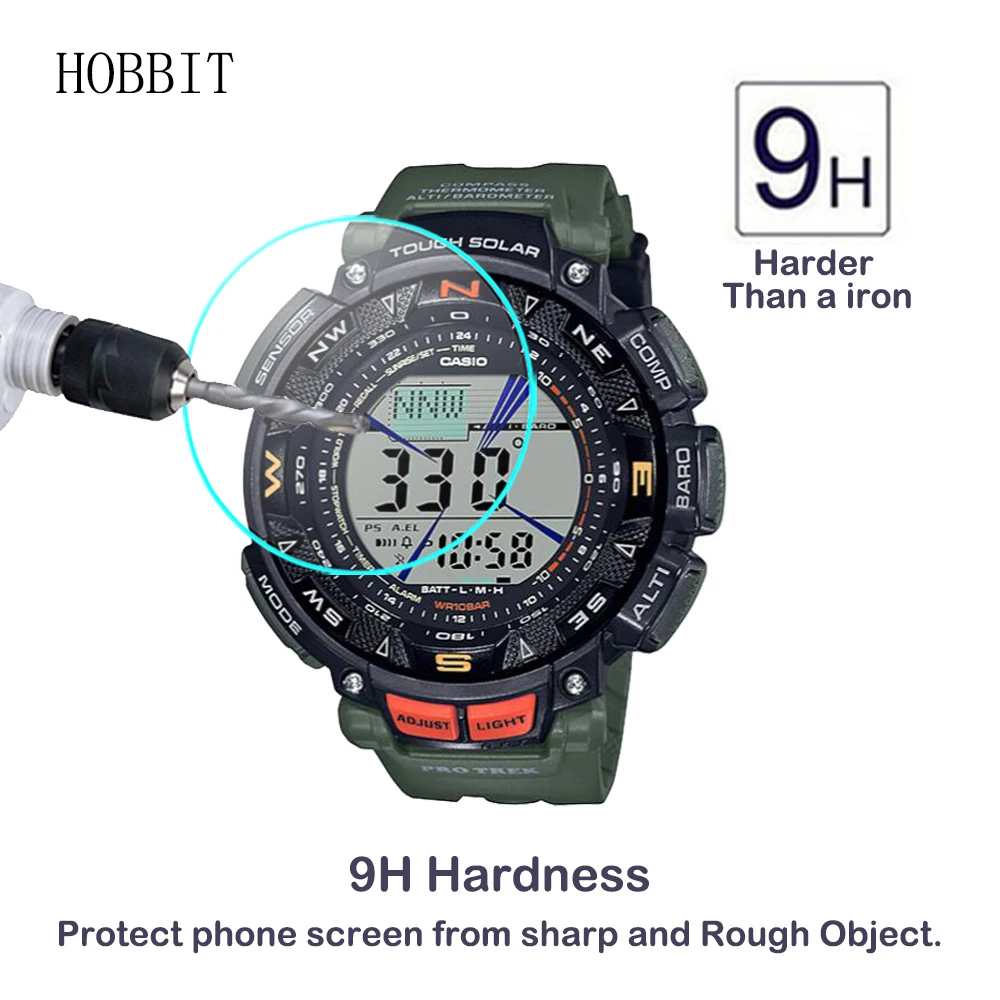 2 шт. 9H 2.5D прозрачное закаленное стекло для Casio PRO TREK PRG 240 PRG240 Защитная пленка смарт