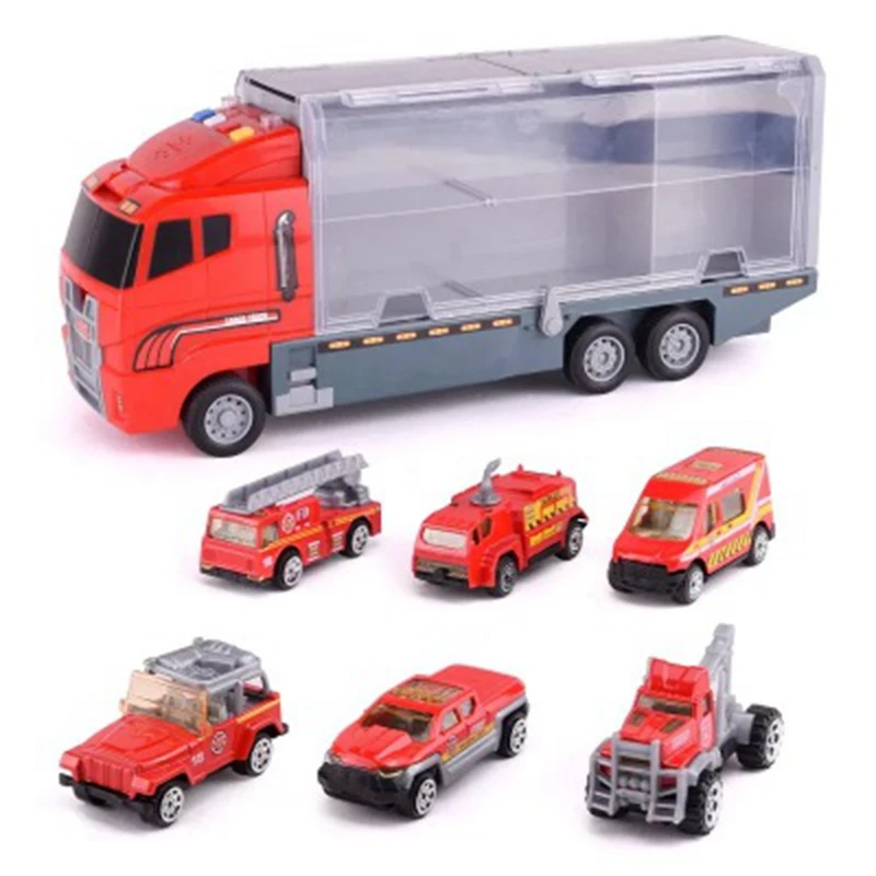 Большой грузовик 6 шт. литой Мини-автомобиль из сплава модель 1:64 масштаба игрушки