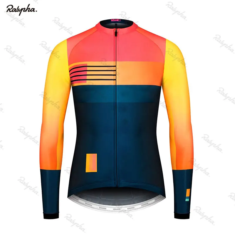 Весна/Осень, мужской комплект из Джерси для велоспорта, Майо Ропа Ciclismo, комплект с длинным рукавом для велоспорта, MTB, велосипедная дышащая велосипедная форма - Цвет: 6