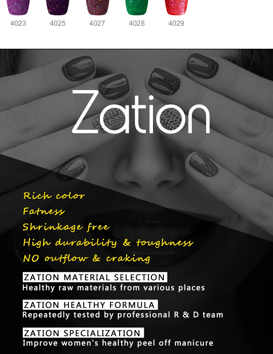 Zation неоновый Гель-лак для ногтей 5 мл Полупостоянный гель uv Vernis верхнее покрытие лак все для маникюра Набор Гибридный гель лак для ногтей