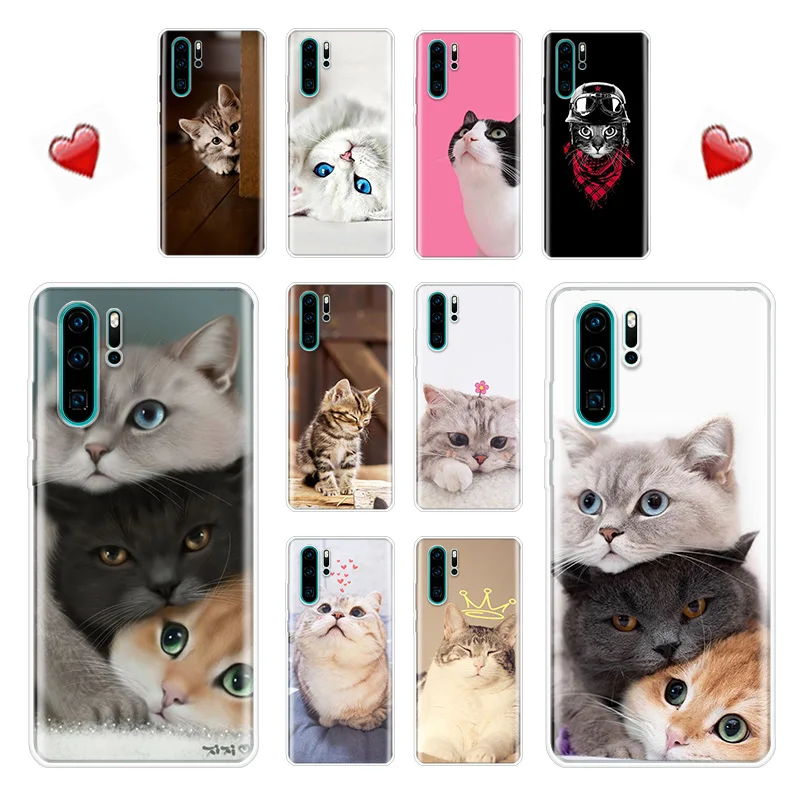 Милый чехол с милым котиком Hawei для P Smart 2020 2019 2018 Huawei P10 P20 P30 Llite P40 Pro PSmart Z