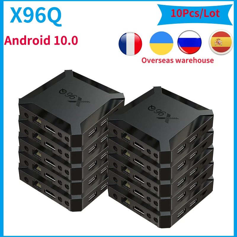 10 шт. X96Q смарт андроид ТВ Box Allwinner H313 2 Гб оперативной памяти 16 встроенной 4G Wi Fi 4K